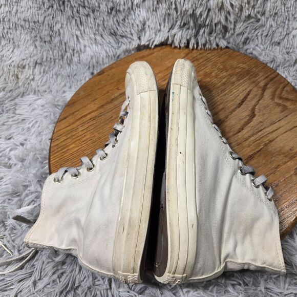 Converse Chuck Taylor All Star Women Size 9 Retro Y2K Style High Top White Shoes - Picture 11 of 13